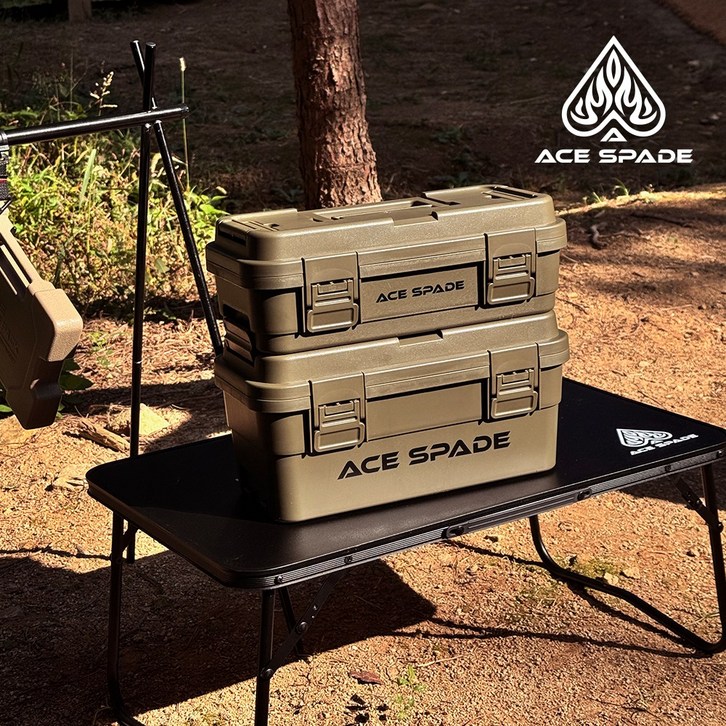 에이스스페이드 캠핑 멀티 커넥트 카고박스 공구가방 팩가방, 카키6.5L, 1개, 1단