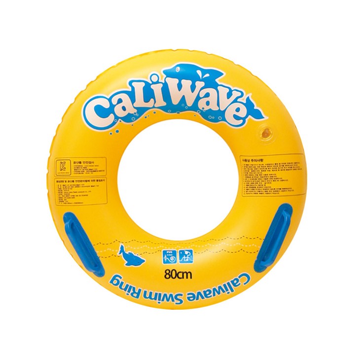 캘리웨이브 물놀이 튜브 80cm, 옐로우, 1개 20230815