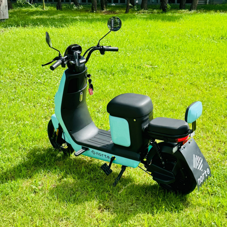 노르테 전동 스쿠터 전기 바이크 성인용 출퇴근 자토바이 미니벨로 오토바이, 하늘