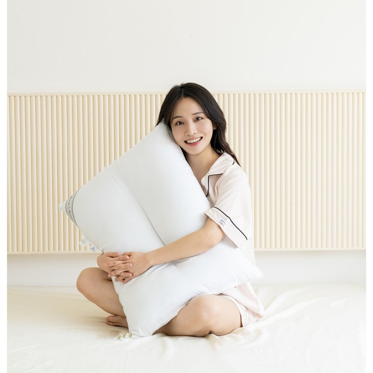 플랫화이트 시그니처 방수 편한 호텔 경추베개, 2개, 화이트 플랫화이트 시그니처 방수 편한 호텔 경추베개, 2개, 화이트