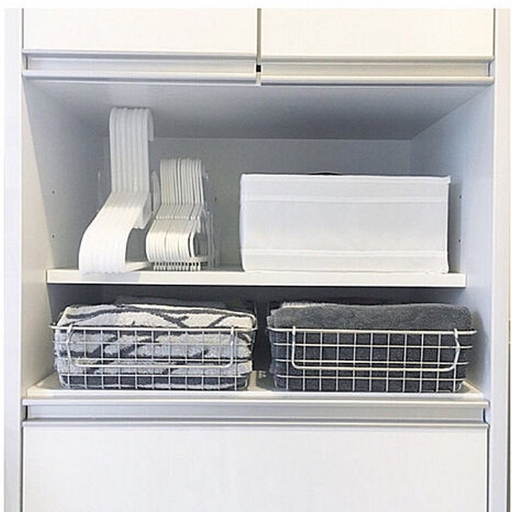 생활탐구 스텐 와이어 바스켓 스테인레스 펜트리 정리 바구니 철제 수납 바스켓