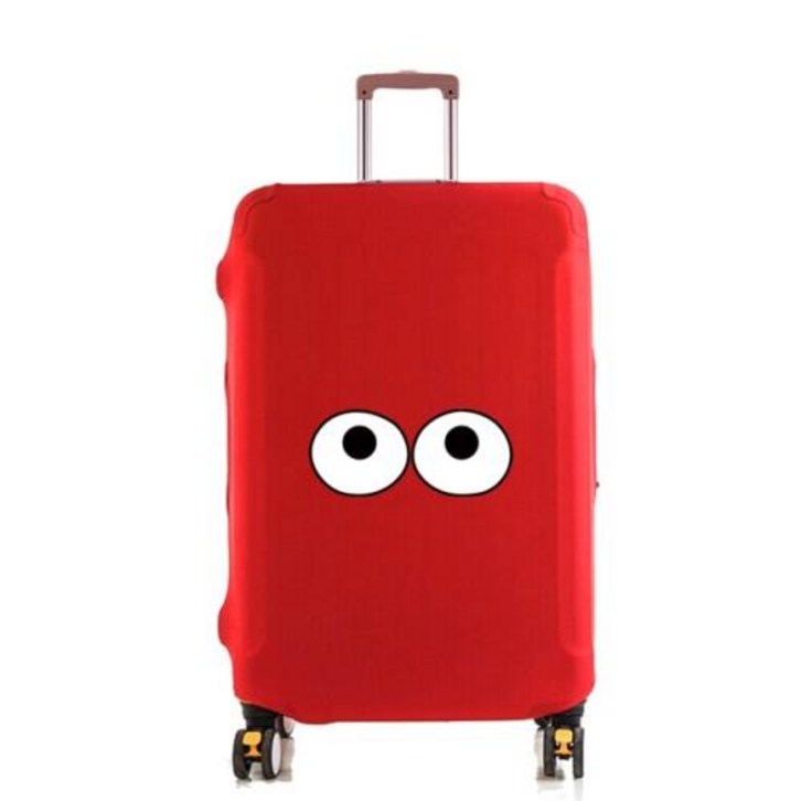 캐리어 커버 수하물 여행 가방 보호대 큰 눈 인쇄 두꺼운 탄성 먼지 긁힘 방지 1832 인치 트롤리 액세서리