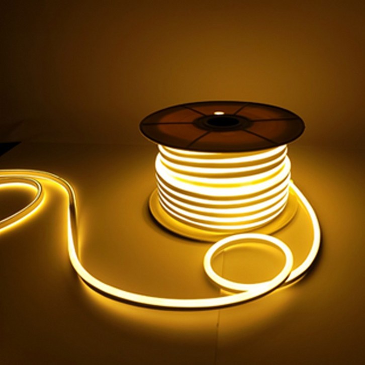 선세이브 부속품 포함 LED 네온플렉스 50M 7W 단면형 AC, 1개, 네온플렉스 빨간색