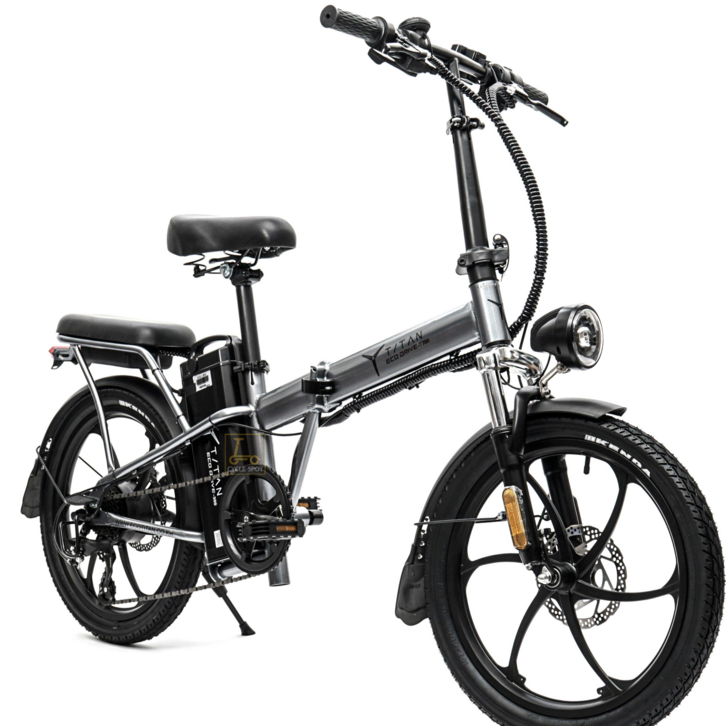 전기자전거 타이탄700 48v 10ah 500w 접이식 펫타이어 스로틀PAS겸용 자전거도로 주행가능, 블랙 - 쇼핑뉴스