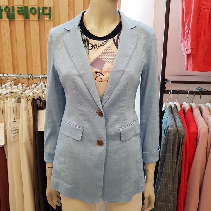 크로커다일레이디 크로커다일레이디, 봄 여름 투버튼 기본자켓 HC0MJK107