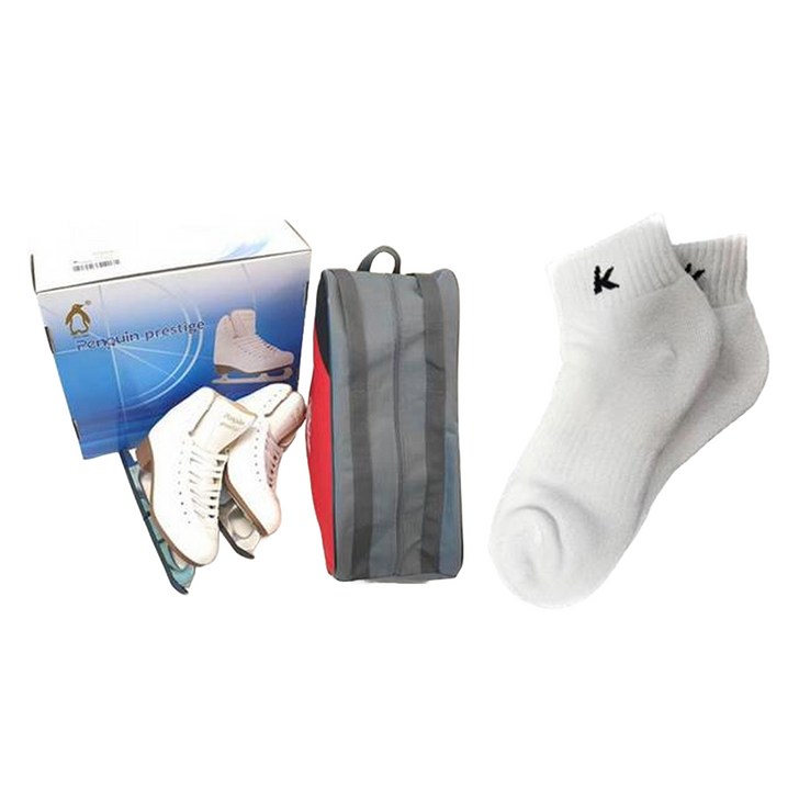 펭귄 피겨 프레스티지 빙상용 스케이트  스포츠 양말 세트
