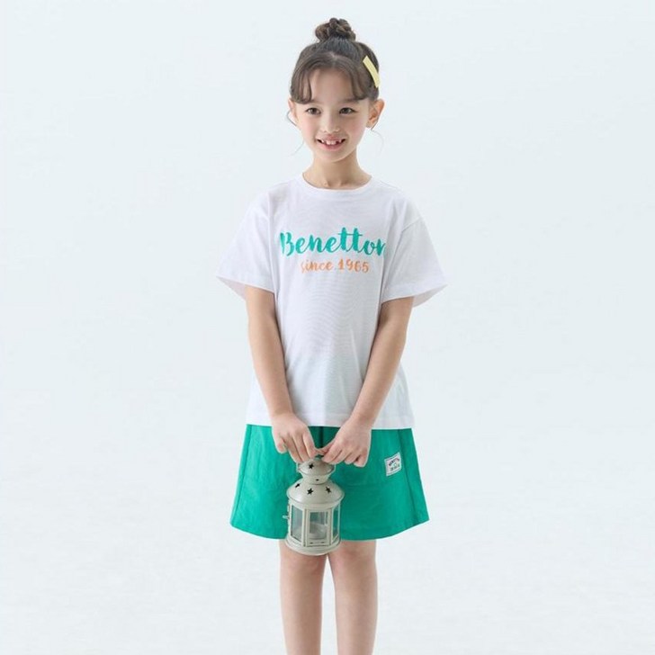 베네통키즈 아동용 레터링 상하의 세트 BNKI008 BNKES5M