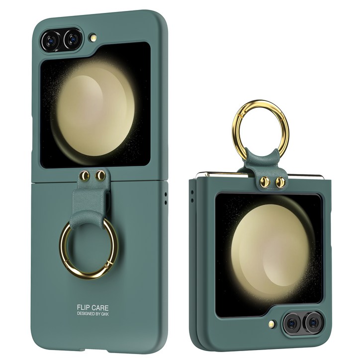 케이엠 가죽 핑거 링 휴대폰 케이스