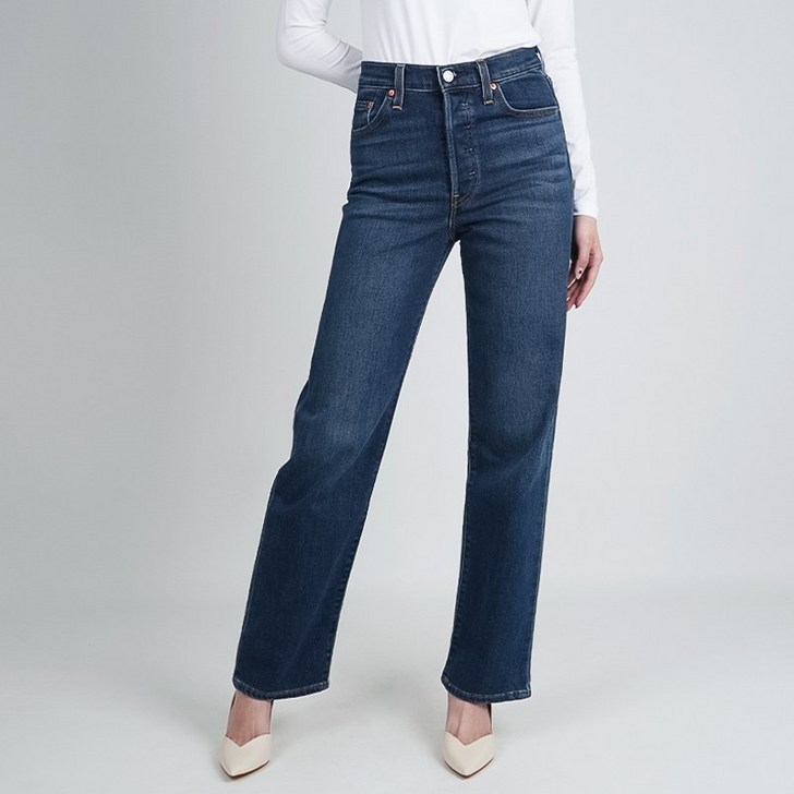 리바이스 여성 청바지 약기모 립케이지 스트레이트 726930178