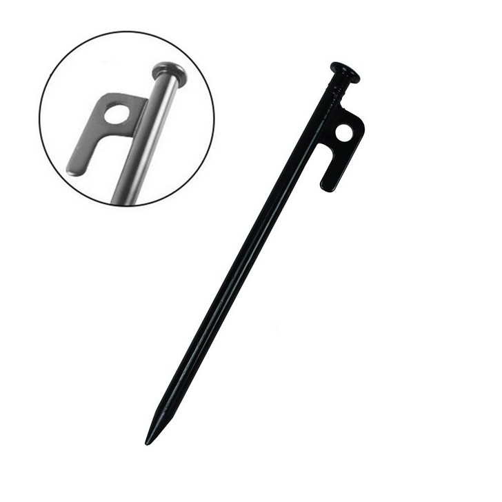 단조팩 타프팩 텐트팩 말뚝 블랙 스틸 20cm 30cm 40cm 10P, 10개