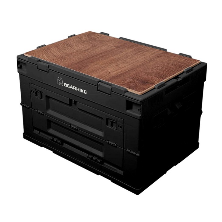 베어하이크 접이식 상판 폴딩박스 60L, 블랙, 1단, 1개
