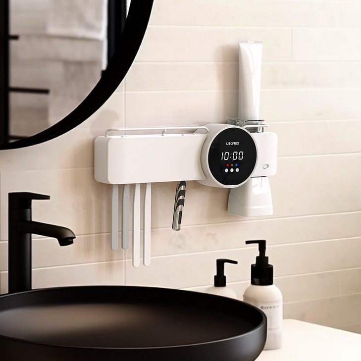 유토렉스 디아나 디스플레이 히팅 건조 무선 칫솔살균기  URT127CHW