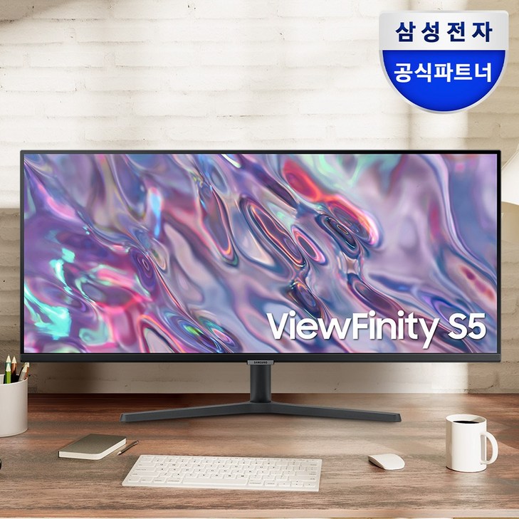 삼성 뷰피니티 S5 S34C500 와이드모니터 WQHD 100Hz, S34C500, 86cm