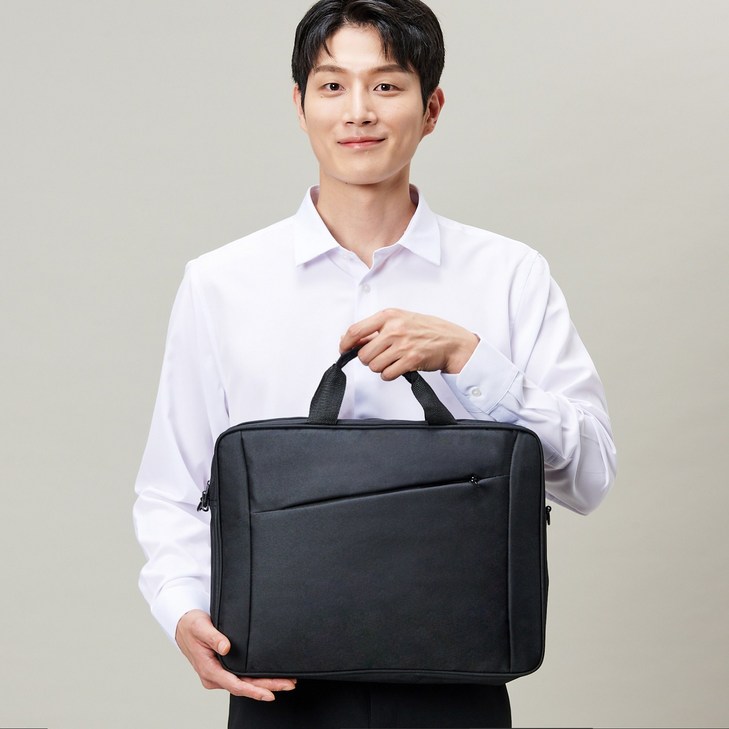 올랜더 대용량 옥스포드 노트북 가방, 블랙