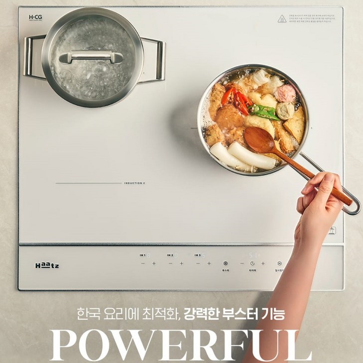 하츠 클레르 인덕션 3구 화이트 EIC30HWR252