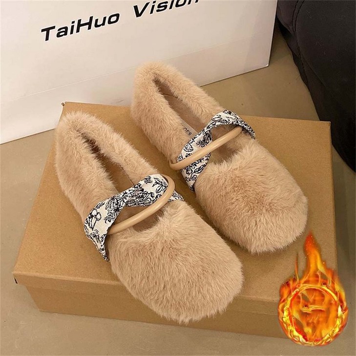 TKX 메리제인 슈즈 여성 가을 겨울용 발편한 슬립온 경량 러블리 단화 하객룩 K95