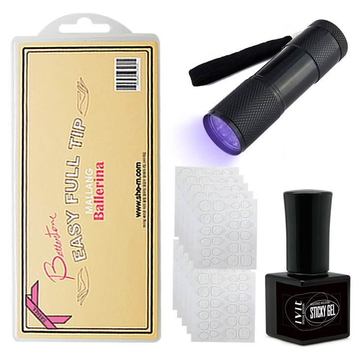 아이빛 베러톤 말랑이 말캉이 연장 네일세트, 04.말랑팁발레리나숏팁핀큐어쫀바세트, 1세트