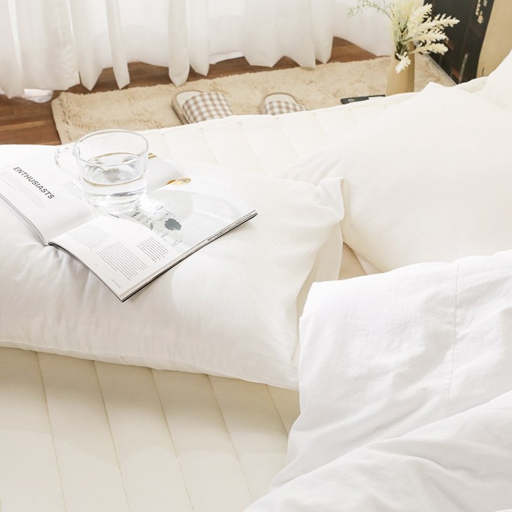 퓨어 천연섬유 워싱 광목침구 국산 이불커버 매트커버 베개커버 홑이불 겹이불 홑겹이불 싱글 퀸