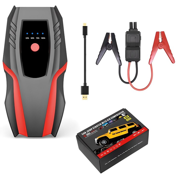 (국내배송) 제로쿨  차량용 점프스타터 6000 mah 스마트 안전 점프선