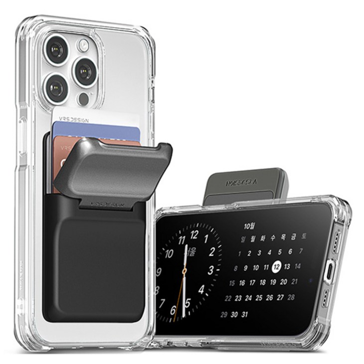 베루스 디월렛 하이브리드 그립 맥세이프 카드 수납 거치대 분리형 휴대폰 케이스