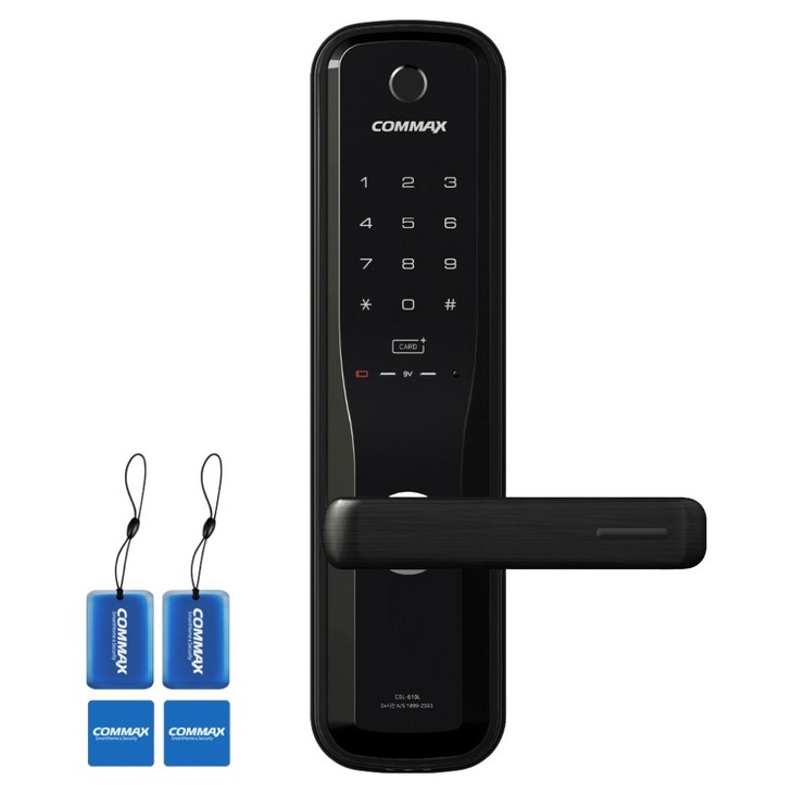 COMMAX 무타공 지문인식 도어락, CDL610L, 방문설치