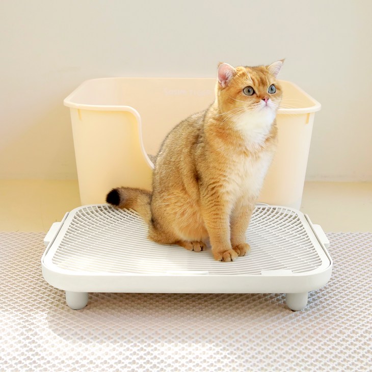 소심한호랑이 고양이 사막화방지 심쿵발판, 화이트, 1개 소심한호랑이 고양이 사막화방지 심쿵발판, 화이트, 1개