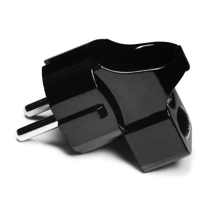 AC220V 전기 플러그 프러그 접지형 ㄱ자플러그검정