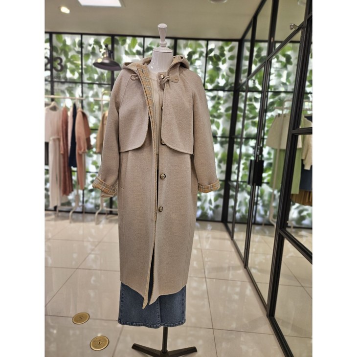 듀엘 DEWE 투웨이 후드,베스트 롱코트 d234msg508  NC일산