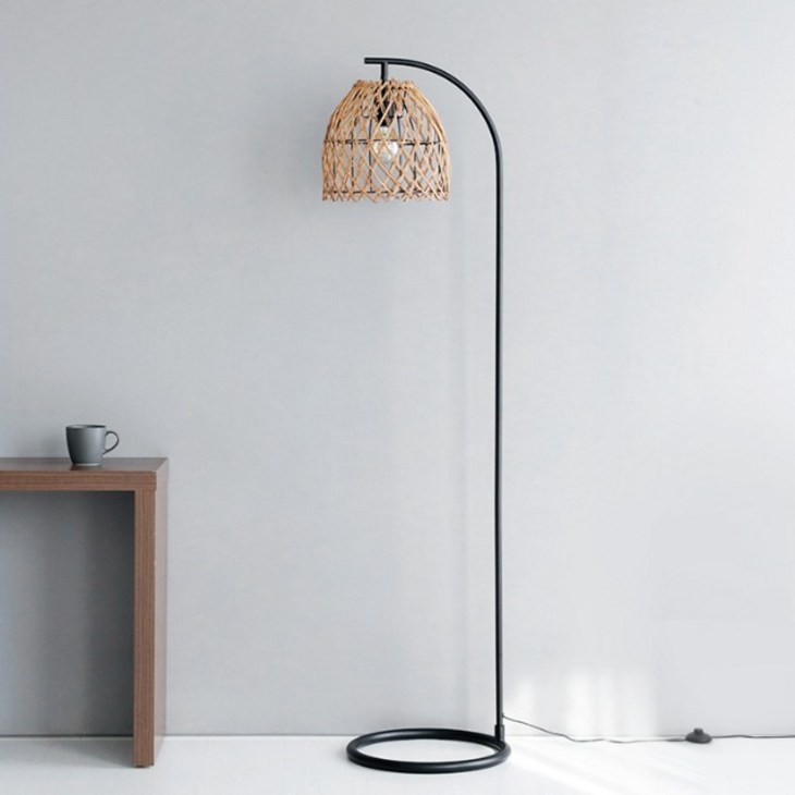 마켓비 TANIRA 장스탠드 라탄 침실 거실 무드등 인테리어 조명