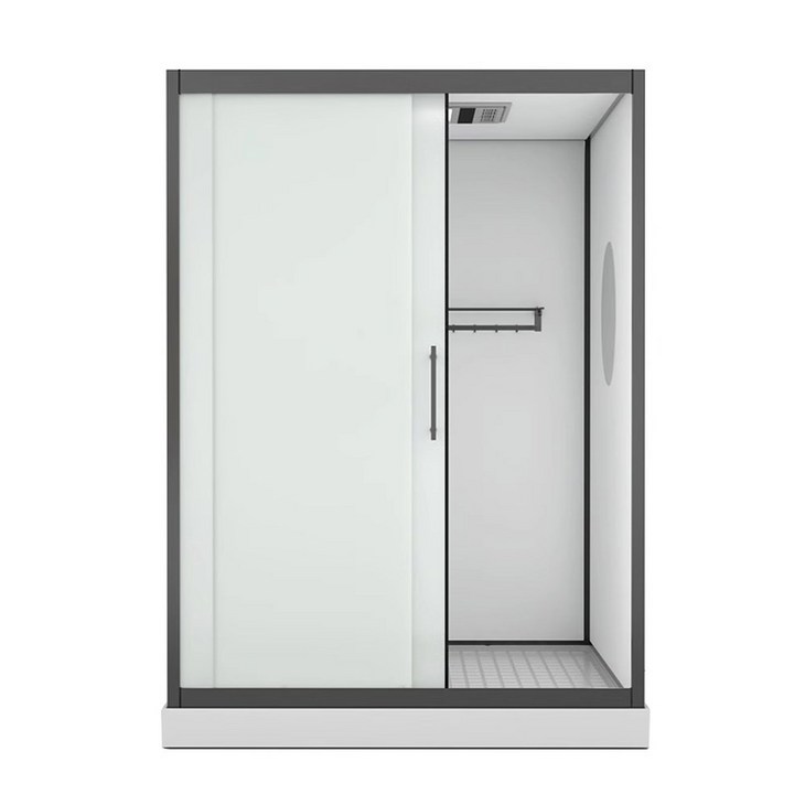 조립식샤워부스 간이샤워장 캠핑장 화장실 120x100cm 앞문 공사장