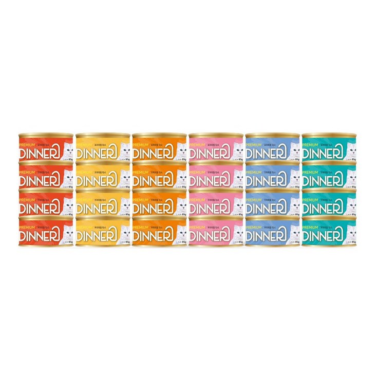 펫아띠 프리미엄 디너캔 고양이용 85g, 24개 펫아띠 프리미엄 디너캔 고양이용 85g, 24개