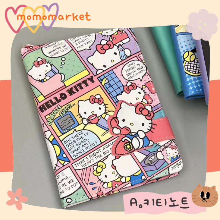 모모상점 산리오 자석 마그네틱 버클 귀여운 다이어리 노트 수첩 일기장 2종, A키티노트 모모상점 산리오 자석 마그네틱 버클 귀여운 다이어리 노트 수첩 일기장 2종, A키티노트