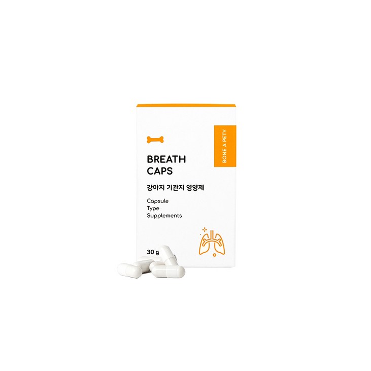본아페티 브레스캡스 강아지기관지영양제 캡슐 60정, DHA/EPA, 1개