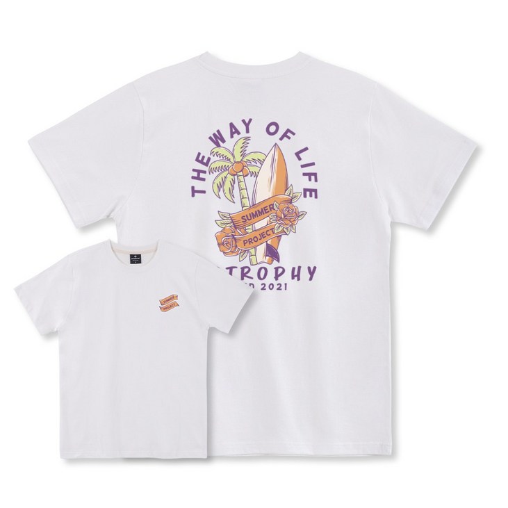 아스트로피 프로젝트 반팔 티셔츠 - 사계절 남녀공용 여름 빅사이즈 커플 단체 학생 백프린팅