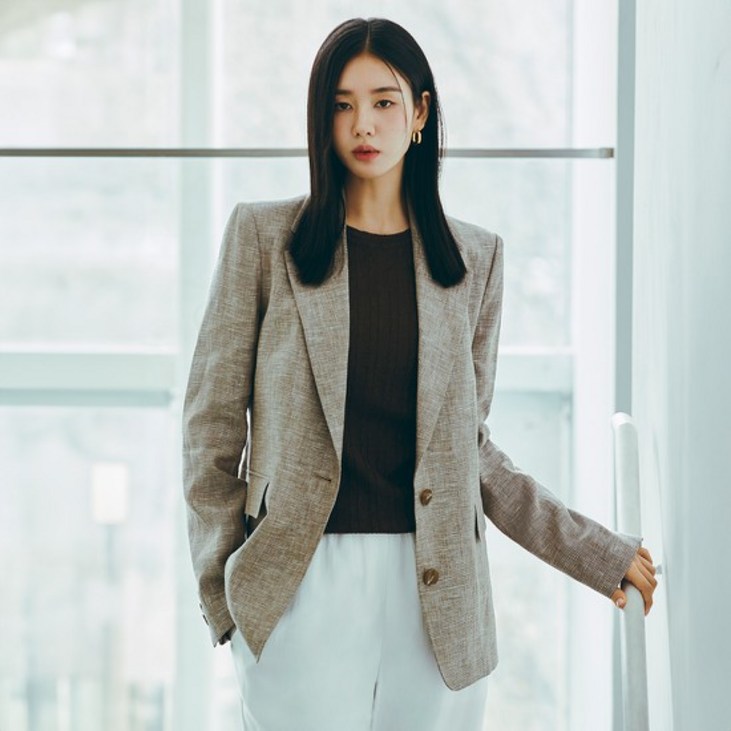 최초가 99,000원셀렙샵 에디션 24SS 프렌치린넨100 체크자켓