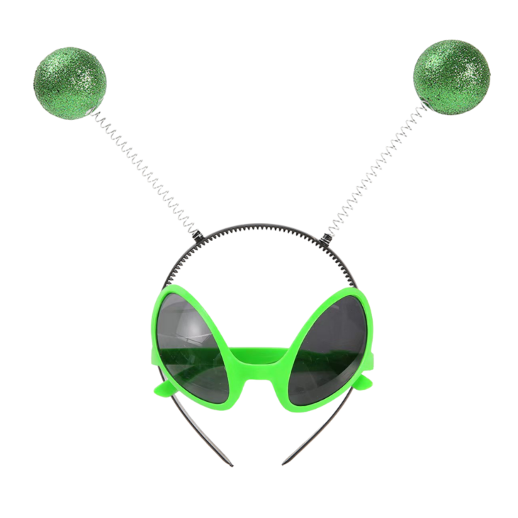 쿠이시 생일 파티 인싸 외계인 안경 머리띠 선글라스 소품 세트 - 쇼핑앤샵
