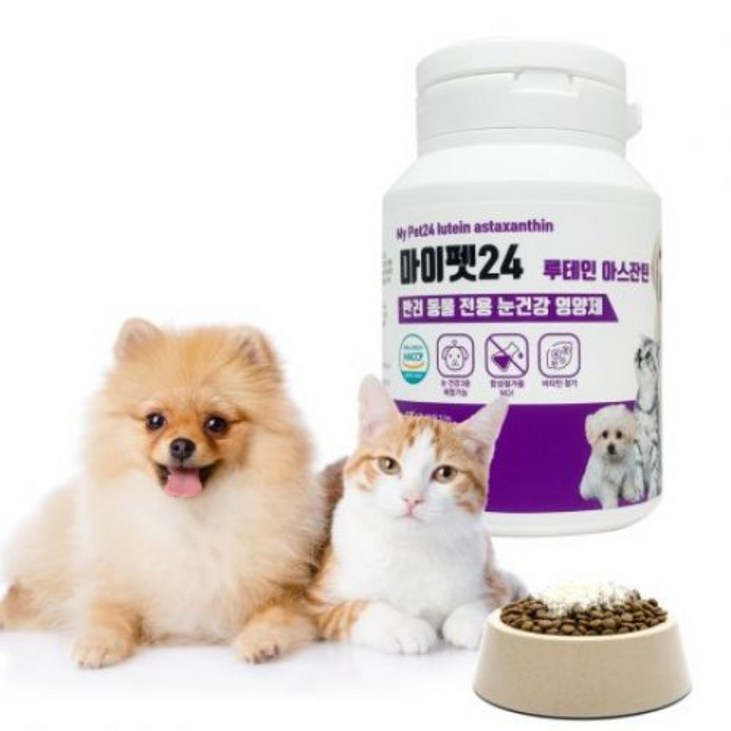 강아지루테인 마이펫24 루테인 아스잔틴 강아지 고양이 반려동물 눈건강 영양제
