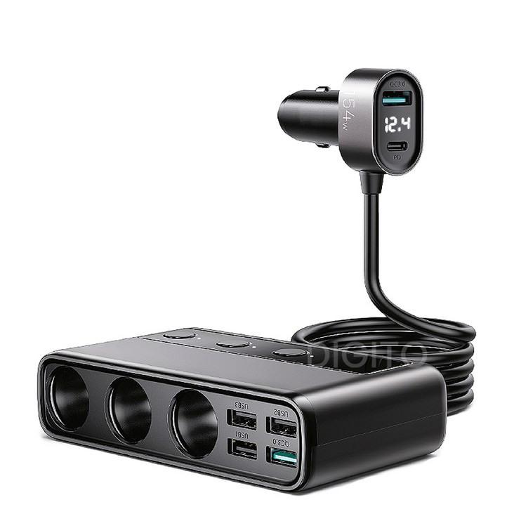 디지토 154W 차량용 멀티 고속 충전기 9in1