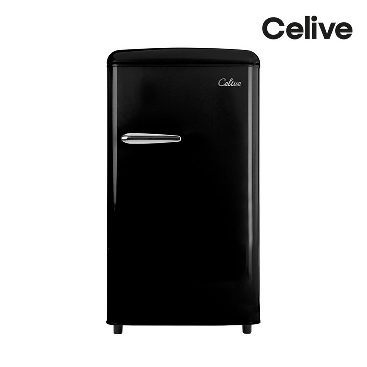 셀리브 레트로 미니 냉장고 85L, 미니냉장고_블랙
