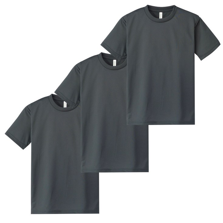 티팜 스포츠 남녀공용 드라이쿨 라운드 티셔츠 3p