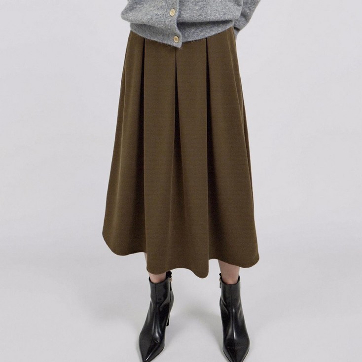 부루앤쥬디 핀턱 플리츠 스커트 BORKSK503A