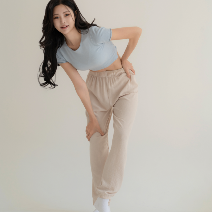 루나인 아이스 밴딩 조거팬츠