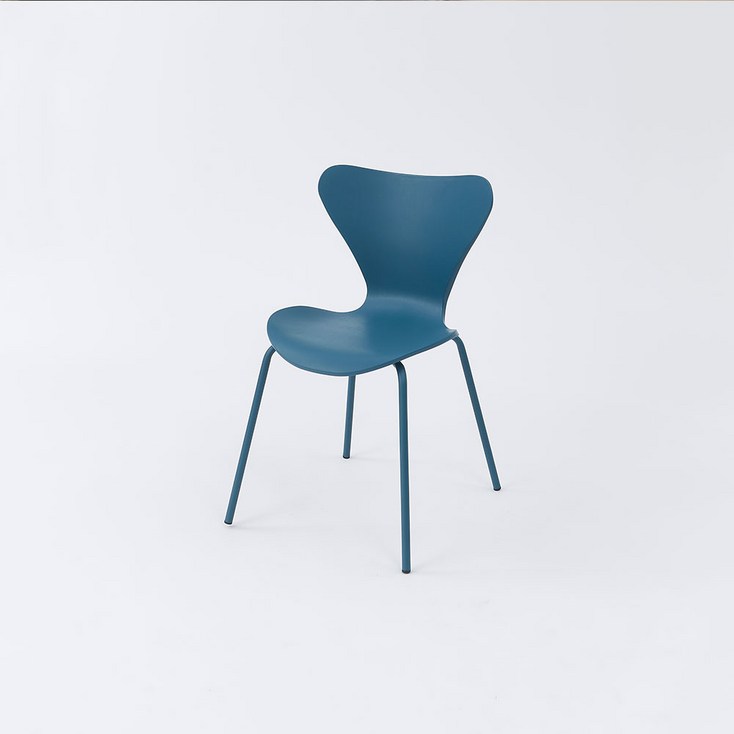 가구앤하우스 줄리엣 플라스틱 디자인 업소용 카페 식당 식탁 의자 (8colours), 오션블루, 1개
