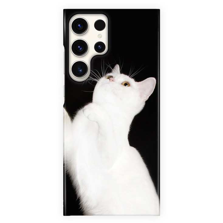 갤럭시 S23울트라 고양이 케이스 무광 하드 폰케이스 - 투데이밈