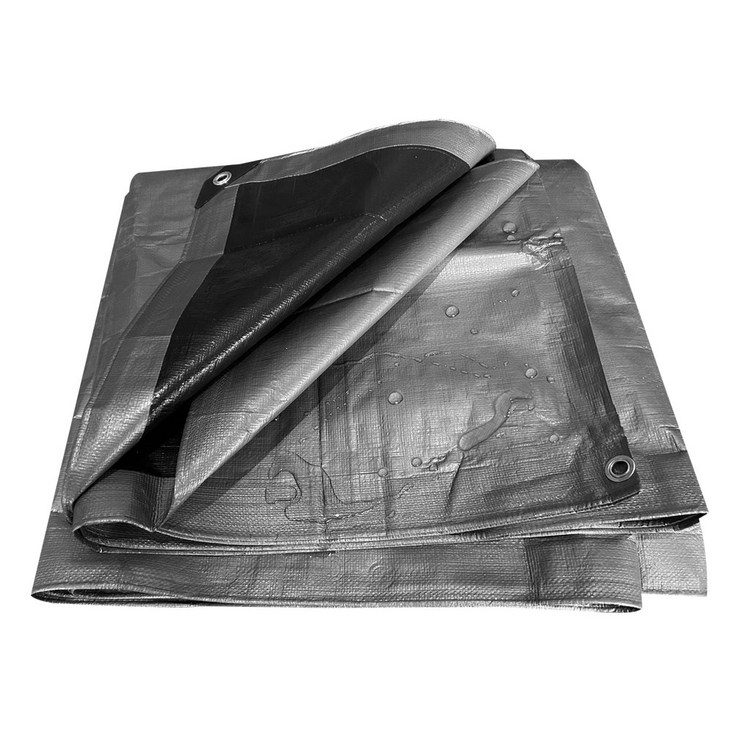 차크닉 캠핑 방수포 그라운드시트 양면코팅 3mx4m 내수압 2500mm, 그레이