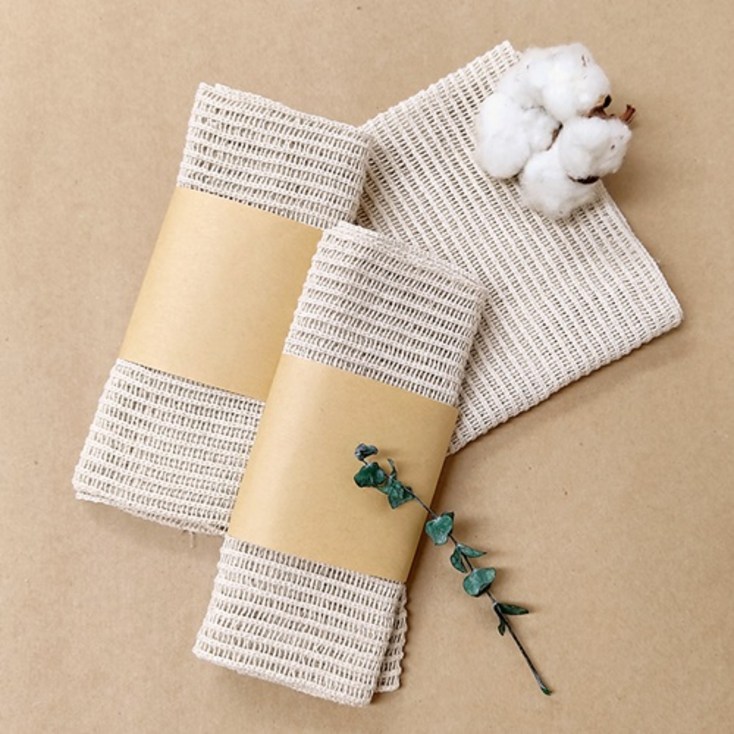 친환경 순면 샤워타올 , 제로웨이스트