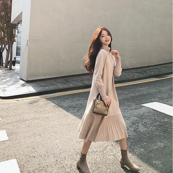 봄 가을 여성 니트 원피스 JT1546