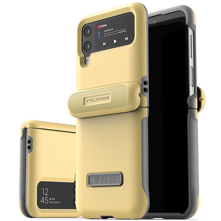 베루스 갤럭시Z플립4 이중 범퍼 하드 반자동 힌지 보호 풀커버 휴대폰 케이스 테라가드 모던 - 투데이밈