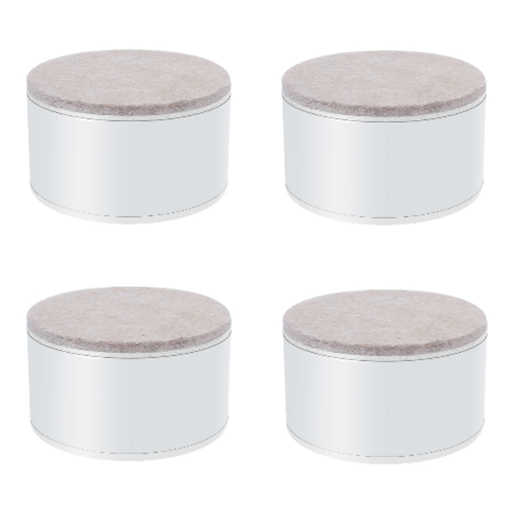 곽씨네 슈퍼 가구 다리 높이조절발 60x32mm 원형, 화이트, 4개