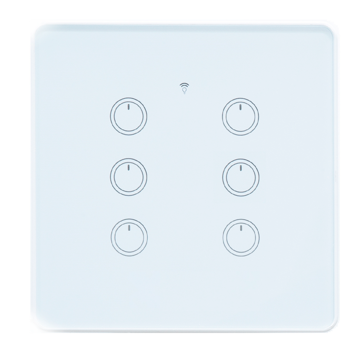 스마트빌 스마트 wifi iot 원격 제어 6구 화이트 스위치 4A880W